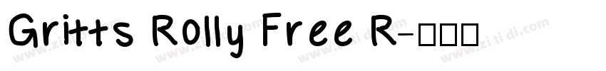 Gritts Rolly Free R字体转换